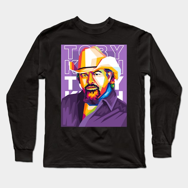 toby keith Long Sleeve T-Shirt by cool pop art house